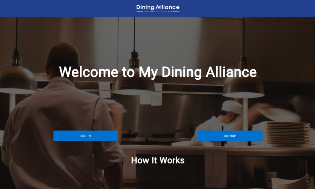 Screenshot of MyDA Homepage