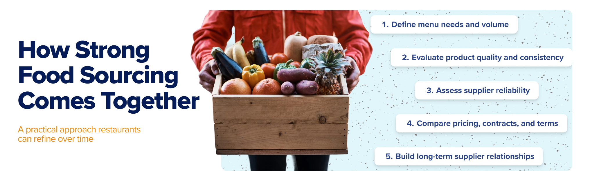 Tortilla chips labeled as ready to serve with minimal training required and fast service execution benefits.