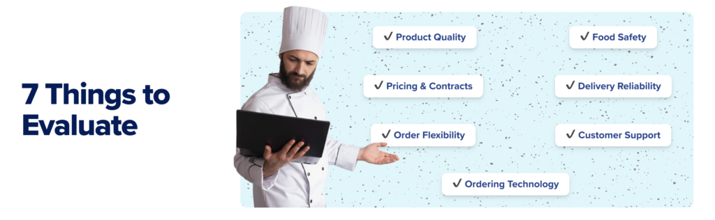 key factors for evaluating food distributors