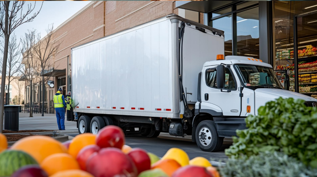 restaurant food distributor delivery truck