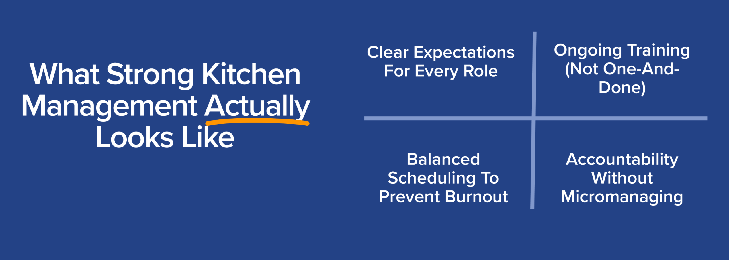 restaurant kitchen management best practices